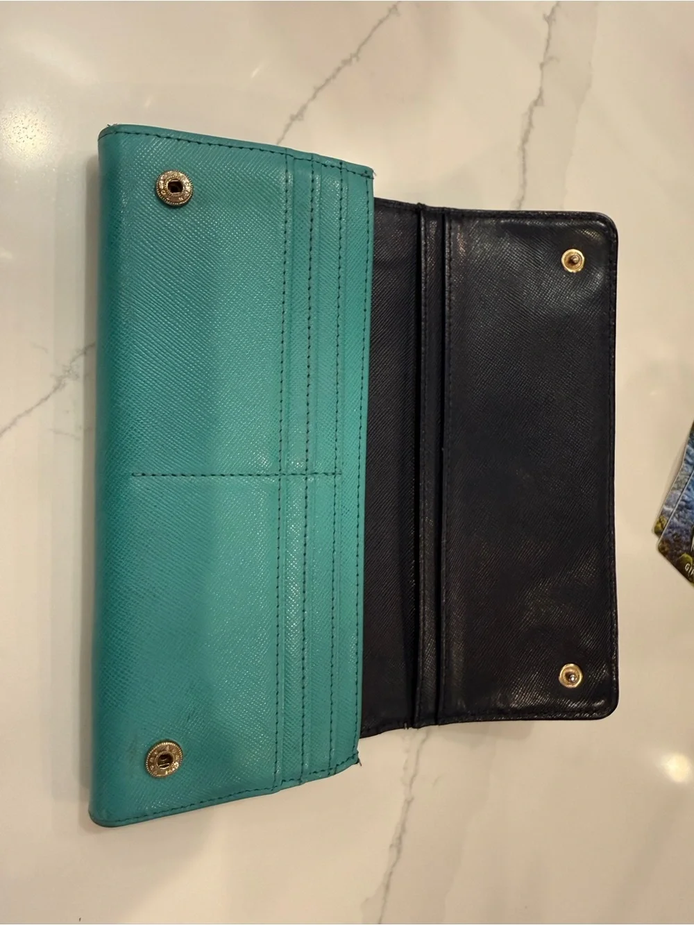 Tory Burch Continental Wallet with Gold Logo